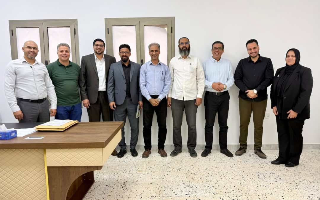 انعقاد لجنة التسليم والاستلام بين كلية الهندسة ببنغازي وكلية الهندسة بالمرج لإتمام الفصل الإداري والأكاديمي
