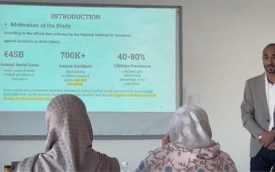 مناقشة مقترح رسالة ماجستير حول التقييم الإرجوناميكي لأعمال الرفع اليدوي في مصانع الأغذية في بنغازي