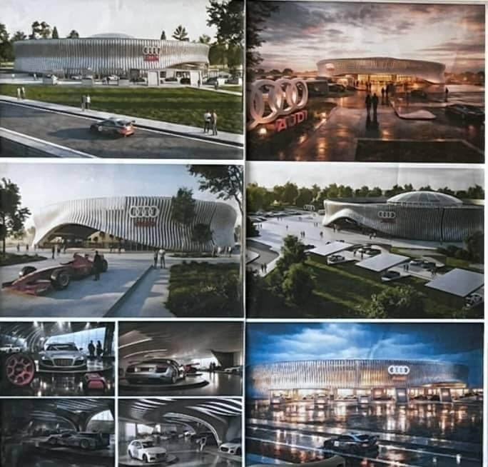مشروع تخرج في العمارة يصمم مقرًا ومعرضًا متكاملاً لشركة أودي في بنغازي